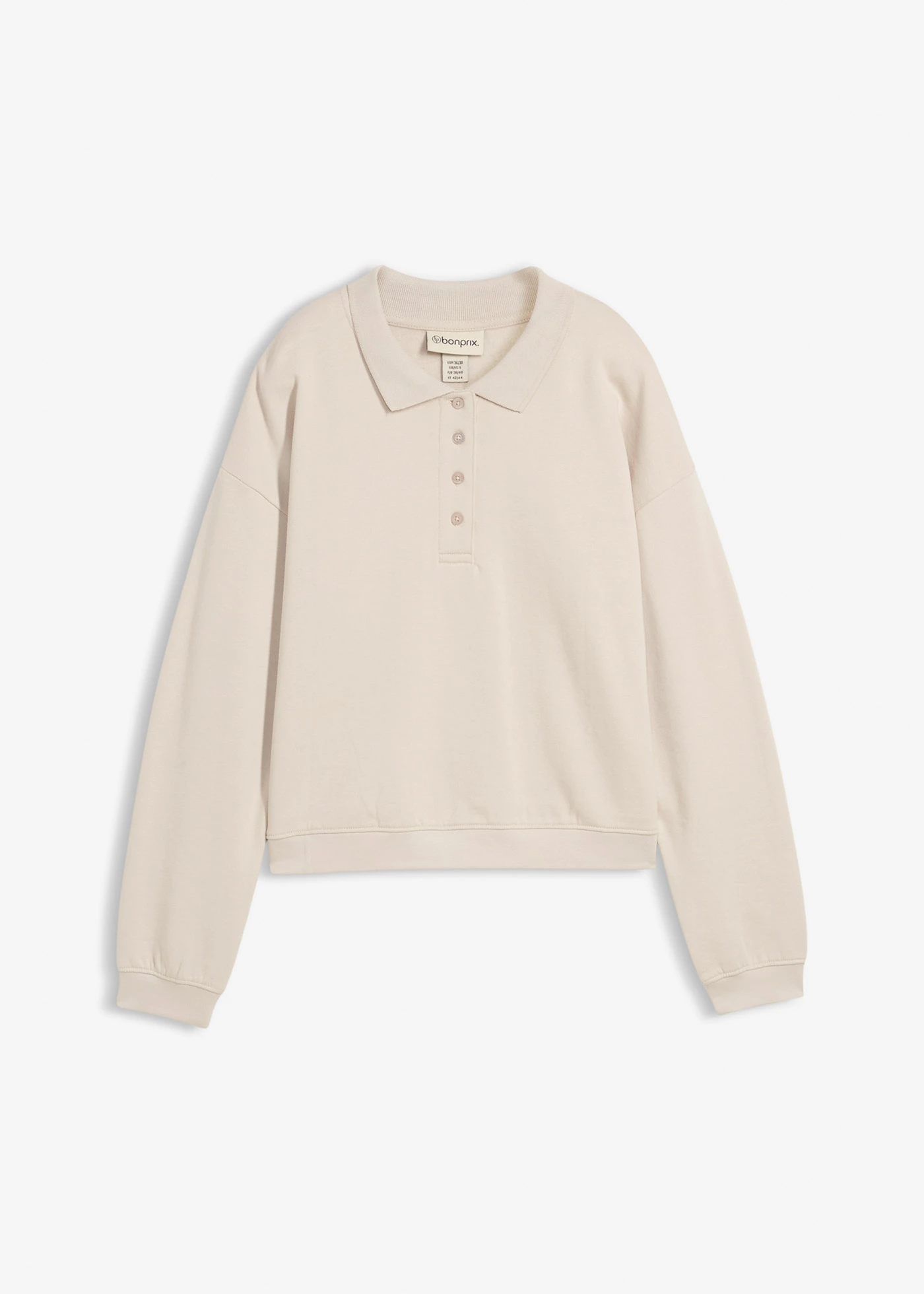 Bluză casual din bumbac organic 100% • gri deschis • magazin bonprix