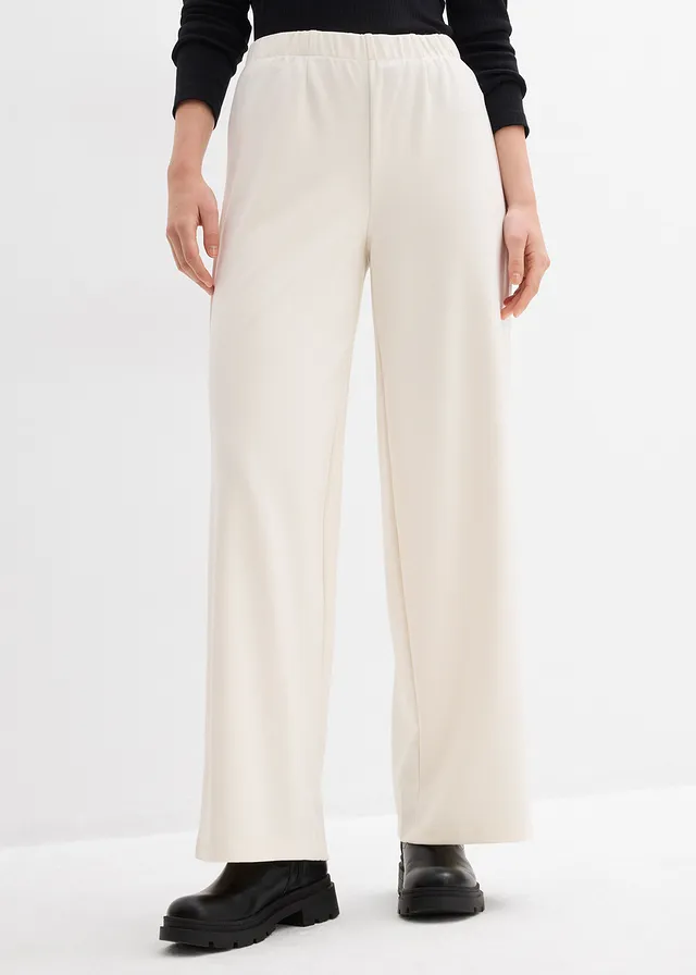 Marlene Dietrich broek van comfortabele Punto di Roma • parelwit • product-page.page-title-suffix
