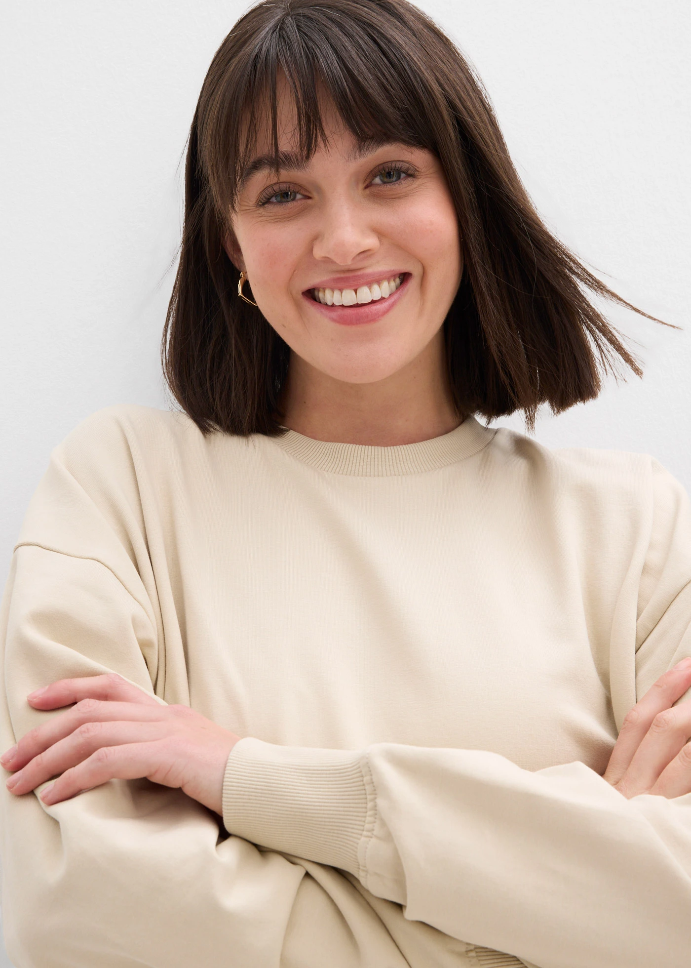 Sweat-shirt oversize • sable clair • Boutique bonprix