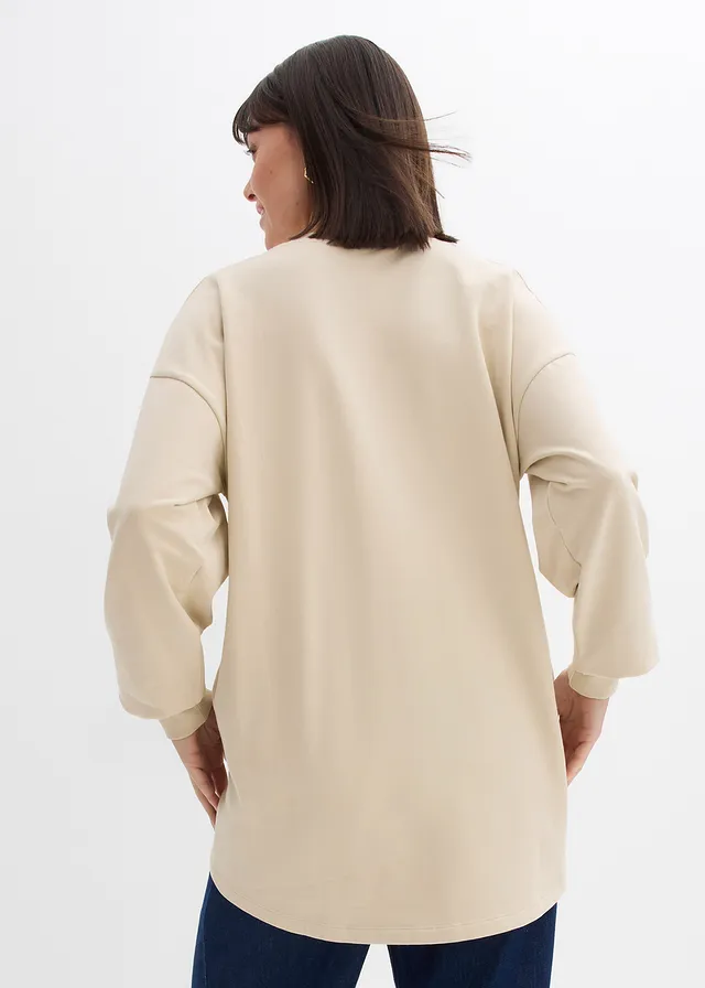 Oversized sweater, Kleur: lichtsand