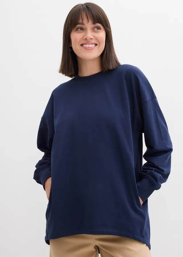 Bluză casual oversize • bleumarin • magazin bonprix