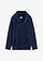 Oversized fluffy trui met een col, Kleur: donkerblauw