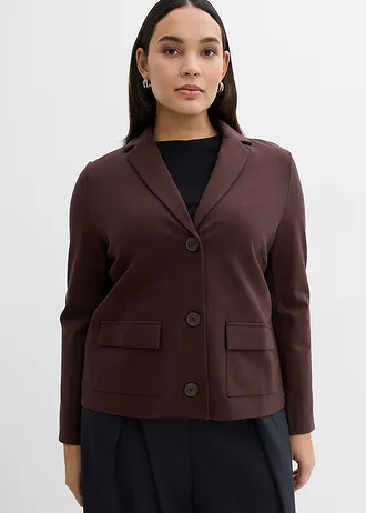 Blazer van Punta di Roma, Kleur: donkerbruin