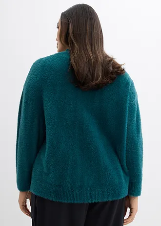 Gilet en maille, Couleur: vert pétrole