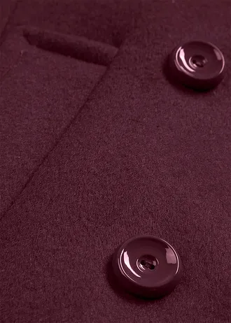 Peacoat van wol • wijnrood • bonprix online shop