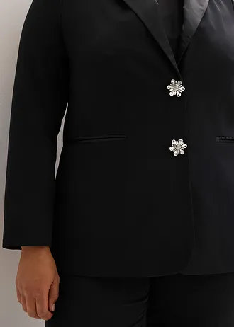 Blejzr s ozdobnými knoflíky • černá plus size • bonprix obchod