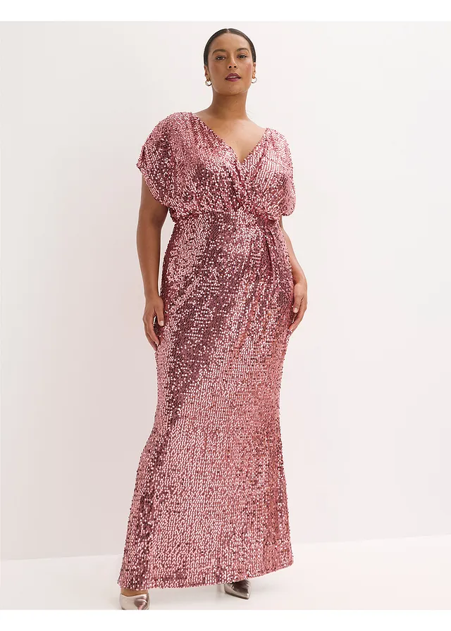 Robe à sequins, Couleur: rose foncé