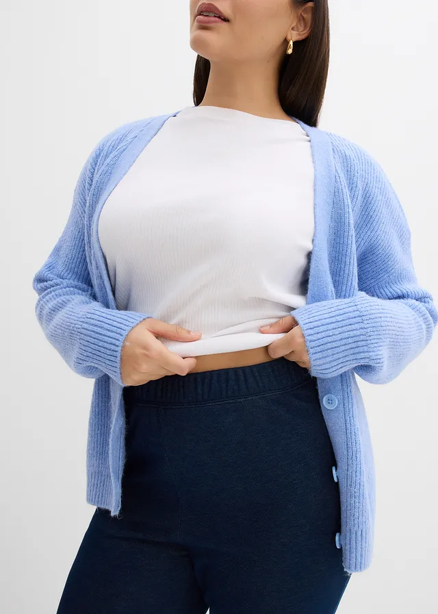Thermo legging in denim look • blauw plus size • product-page.page-title-suffix