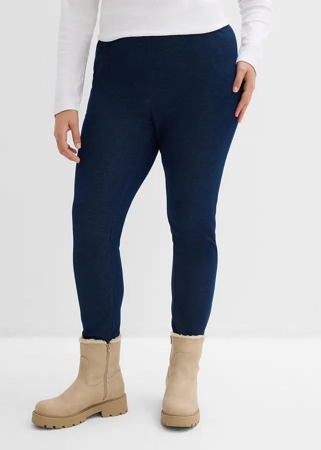 Thermo legging in denim look • blauw plus size • product-page.page-title-suffix