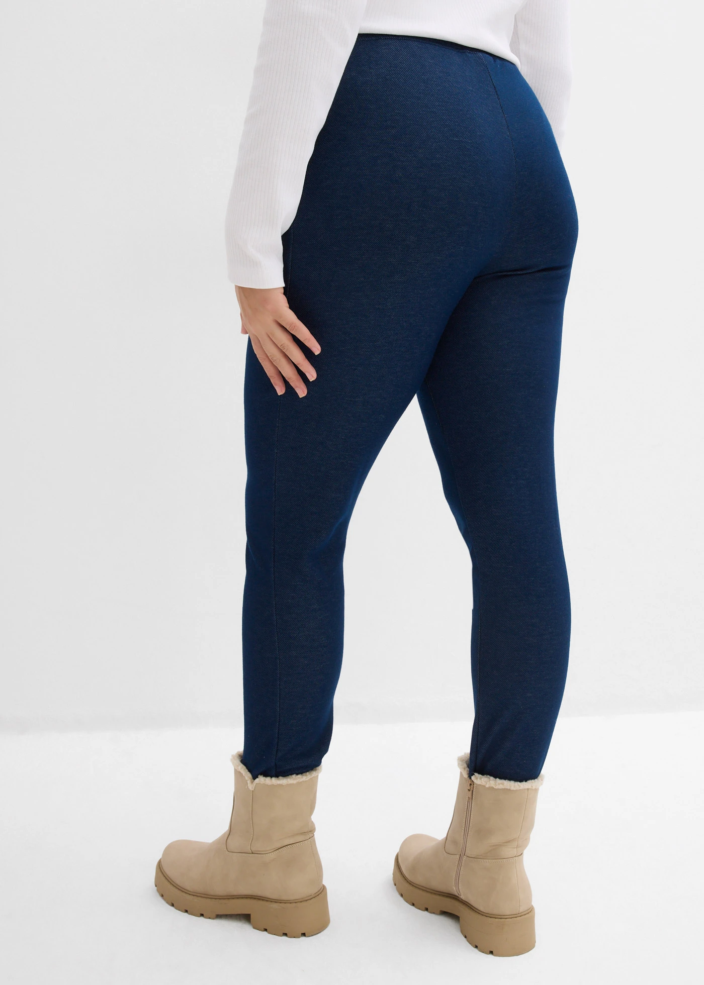 Thermo legging in denim look • blauw plus size • bonprix online shop