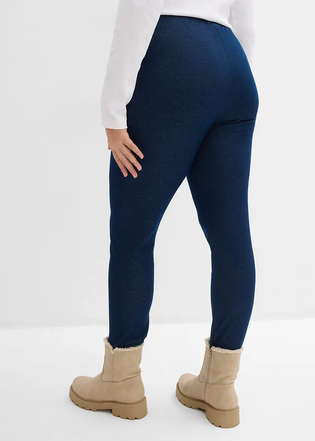 Thermo legging in denim look • blauw plus size • product-page.page-title-suffix