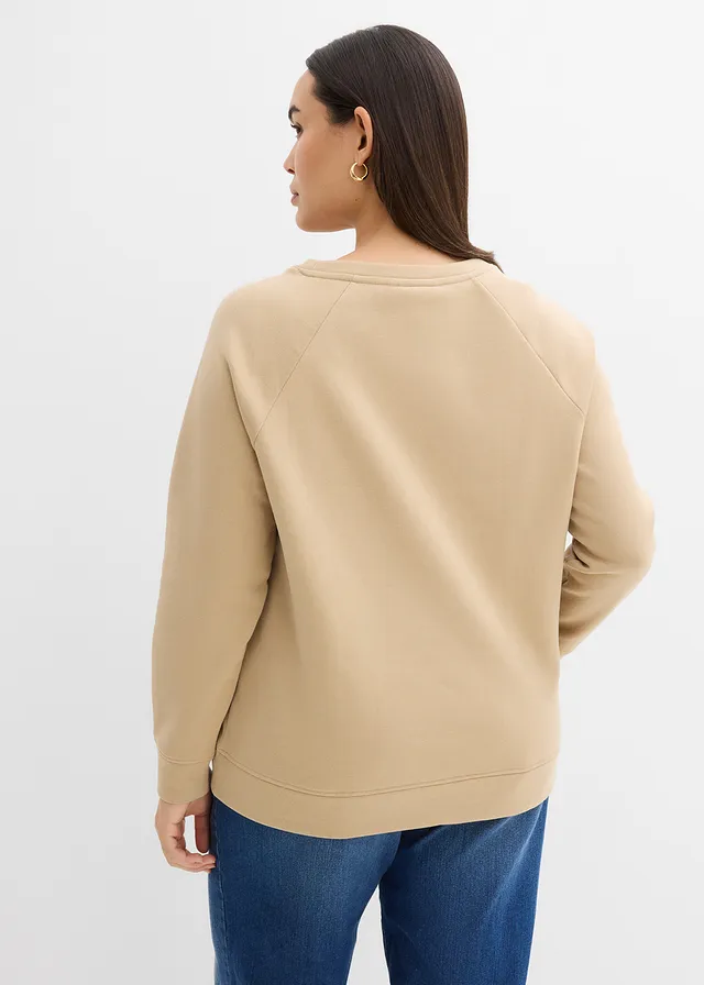 Sweat-shirt, Couleur: kaki clair