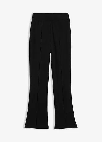 Pantalon évasé en jersey coton épais