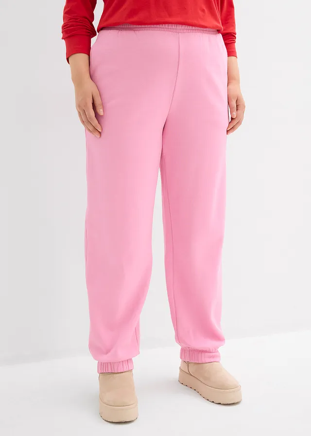 Pantalon de jogging 100% coton, Couleur: rose