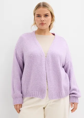 Oversized vest, cropped, Kleur: zacht lila