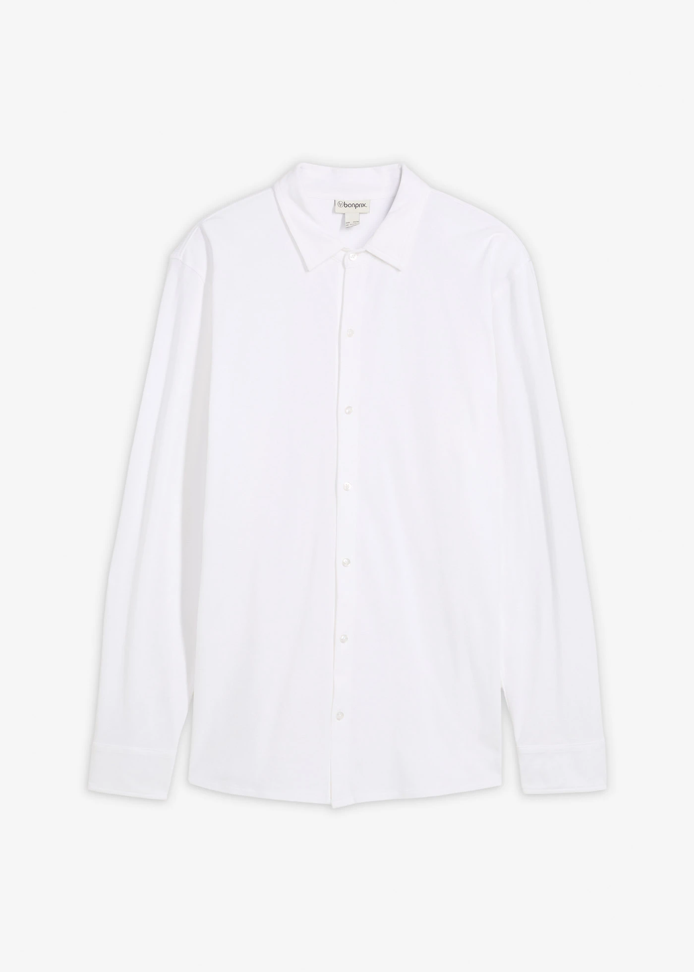 Szuper sztreccs ing pamut-piké anyagból, Slim Fit • fehér • bonprix áruház