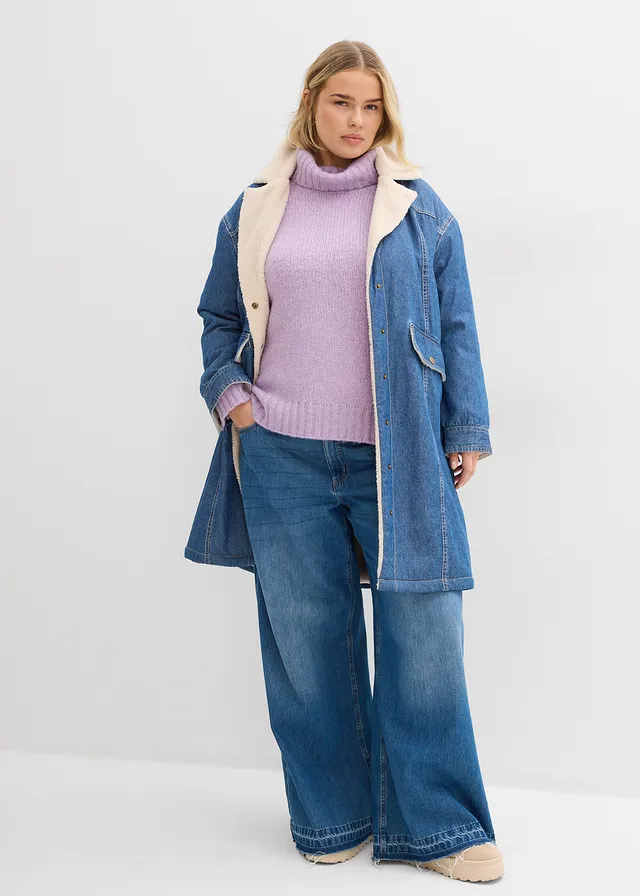 Oversized trui, Kleur: zacht lila