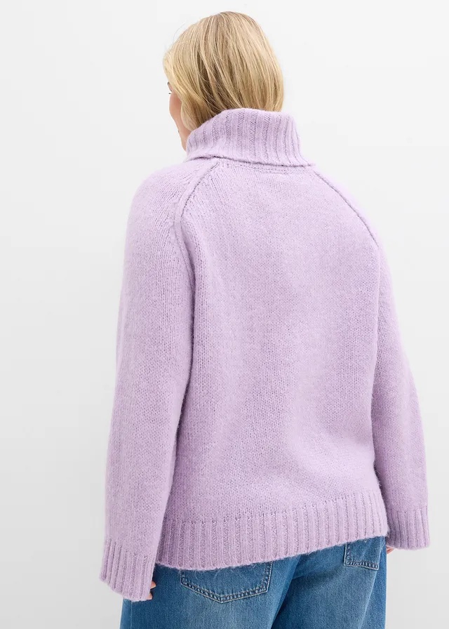 Oversized trui, Kleur: zacht lila