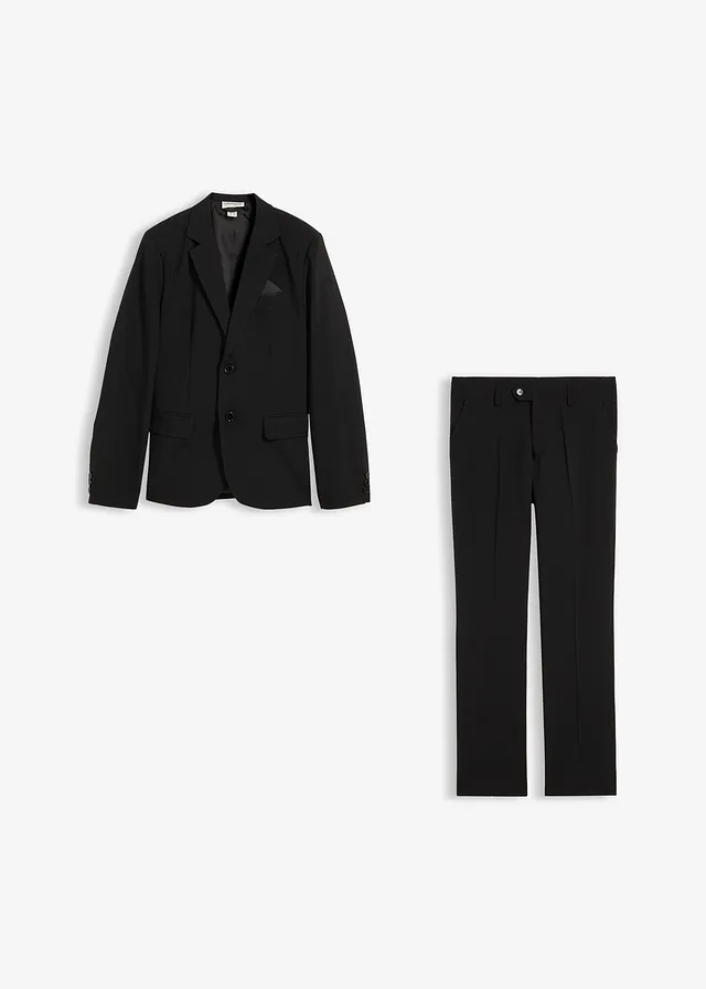 Costum Regular Fit (set/2 piese) • negru • magazin bonprix