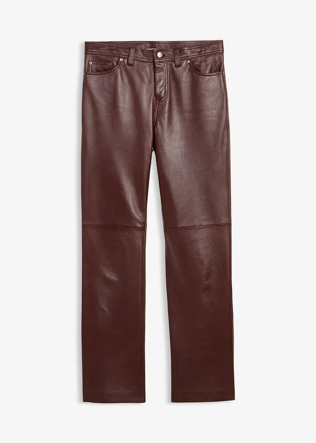 Leren broek van lamsnappa