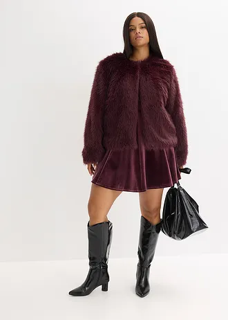 Veste en peluche, Couleur: bordeaux