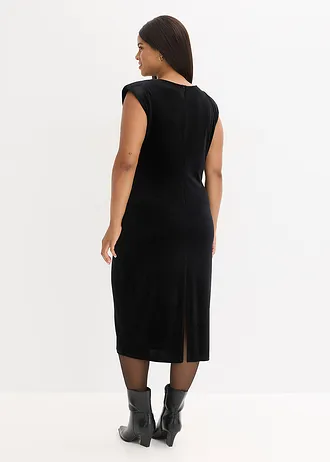 Midi jurk, Kleur: zwart