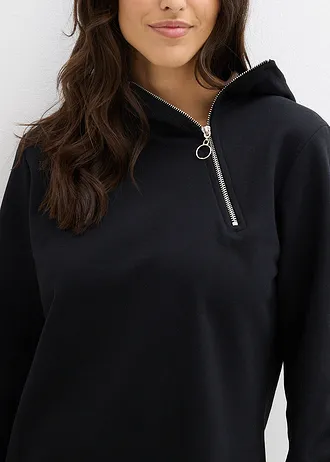 Rochie casual din amestec cu bumbac • negru • magazin bonprix