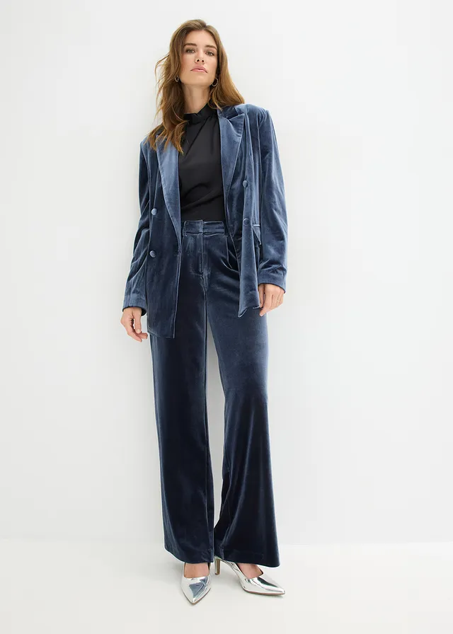 Pantalon en velours doux • bleu foncé • product-page.page-title-suffix