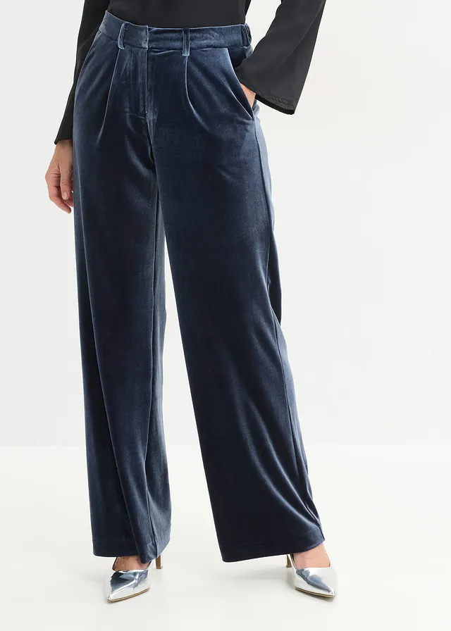 Pantalon en velours doux • bleu foncé • product-page.page-title-suffix