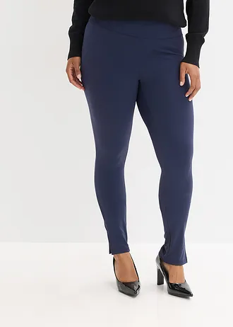 Leggings met ritssluiting in de naad, Kleur: donkerblauw