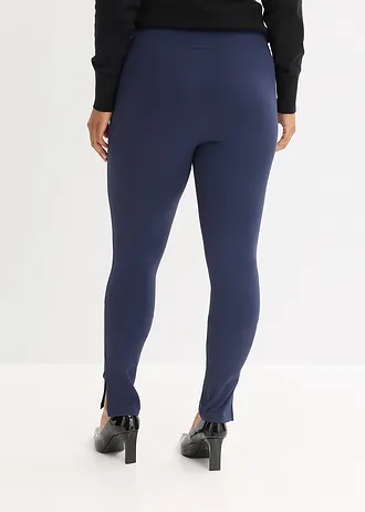 Leggings met ritssluiting in de naad, Kleur: donkerblauw