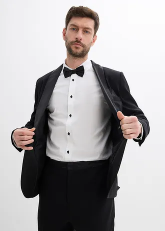 Cămașă și papion (set/2piese) 100% din bumbac organic • alb • magazin bonprix