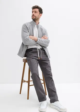 Strečové kalhoty bez zapínání, Regular Fit, Straight • antracitová • bonprix obchod