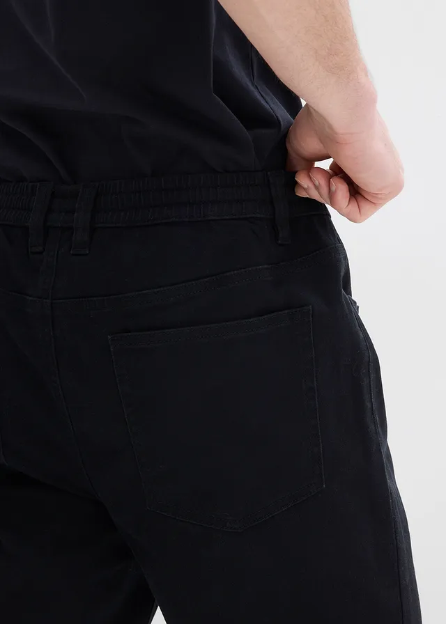 Pantalon droit et regular, taille extensible • noir • product-page.page-title-suffix
