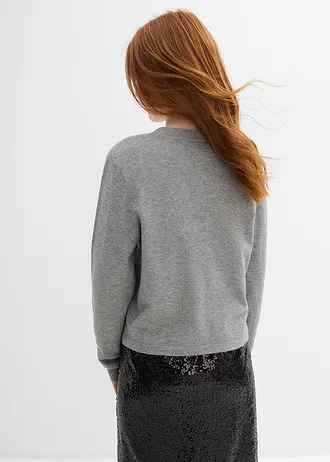 Vest in een zachte viscosemix, Kleur: grijs gemêleerd