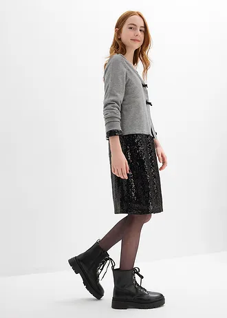 Vest in een zachte viscosemix • grijs gemêleerd • bonprix online shop