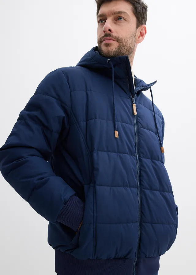 Gewatteerde jas in bomberstijl • donkerblauw • product-page.page-title-suffix