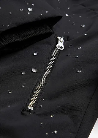 Płaszcz outdoorowy, hydrofobowy, 2 w 1 • czarny • sklep bonprix