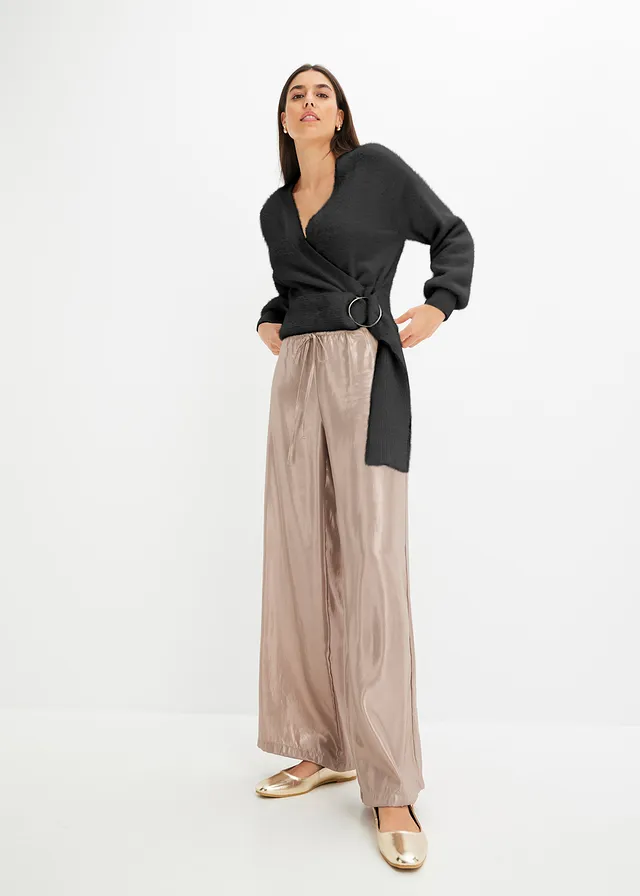 Wikkeltrui met accessoire, Kleur: zwart