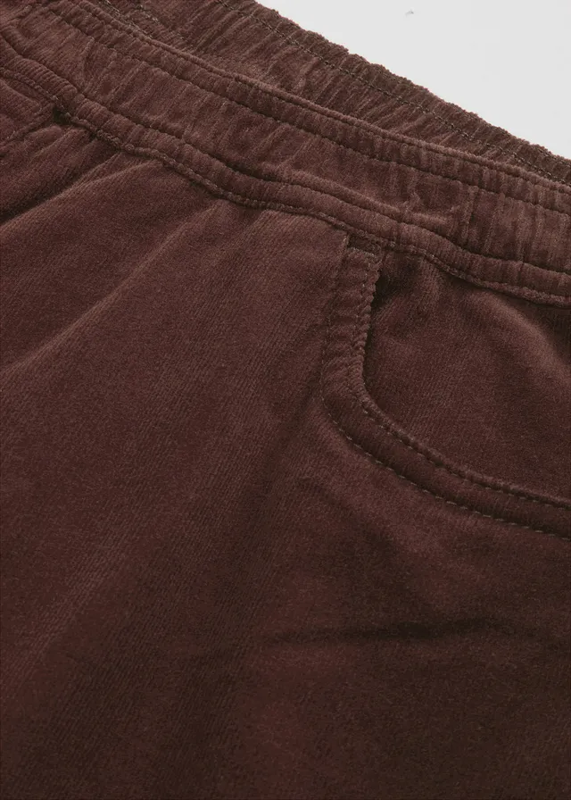 Pantalon large en velours côtelé, taille haute • café • product-page.page-title-suffix