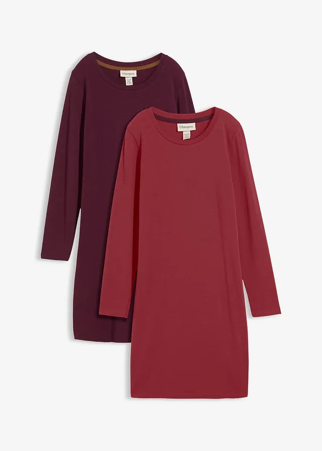 Rochie din jerse care urmărește linia corpului (set/2 buc.)