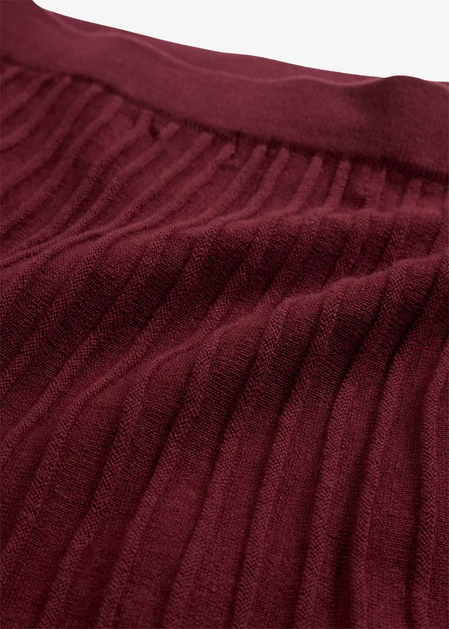 Jupe en maille avec laine mérinos • bordeaux • product-page.page-title-suffix
