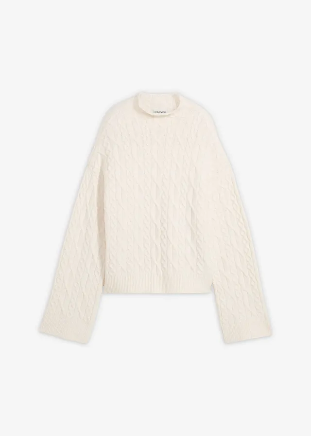 Pull en maille torsadée