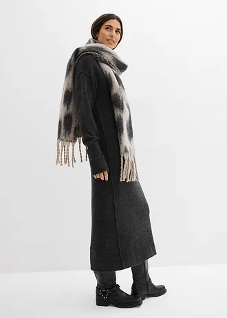 Robe pull midi • anthracite chiné • Boutique bonprix