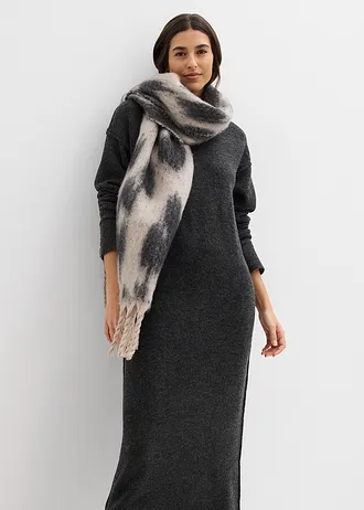 Robe pull midi • anthracite chiné • Boutique bonprix