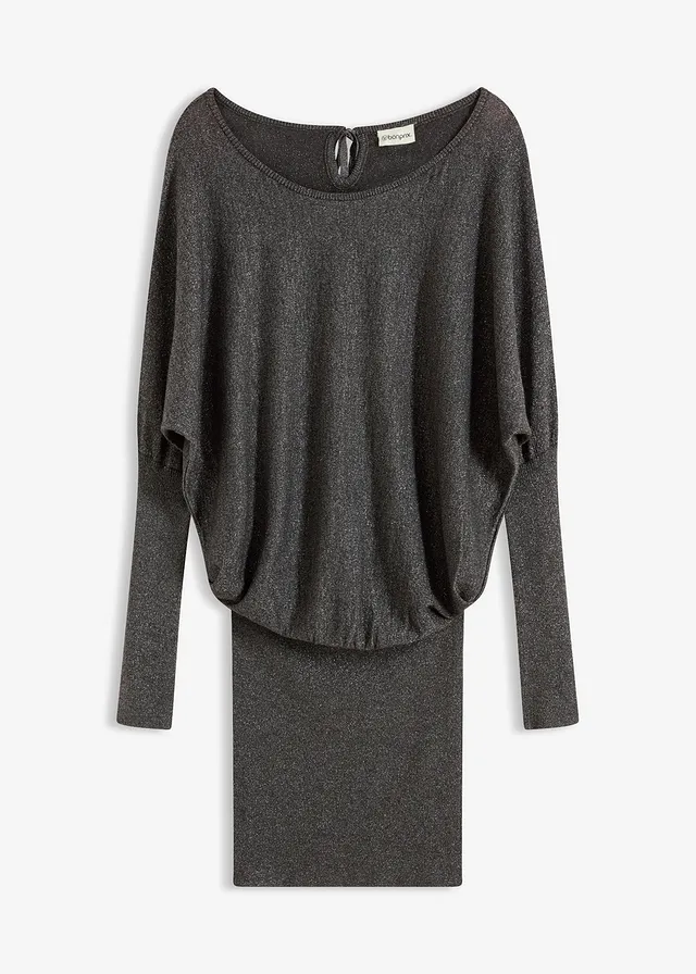 Rochie tricotată din material fluid cu viscoză