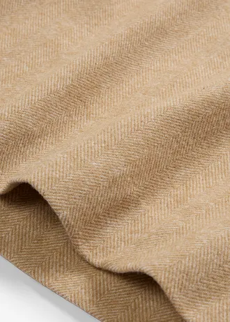 Wollen rok met visgraatpatroon • natuurbeige mêlee • bonprix online shop