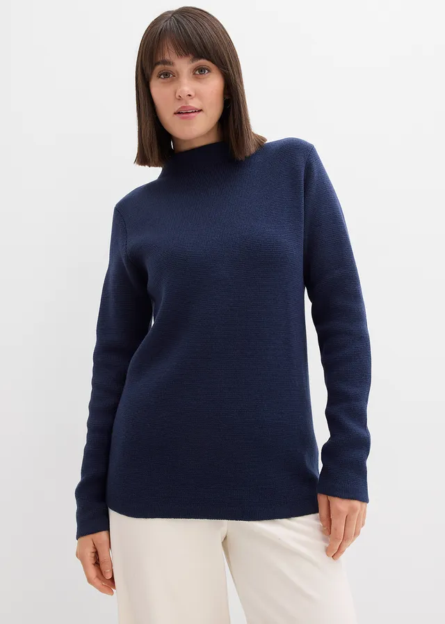 Pull à col montant • bleu foncé • product-page.page-title-suffix