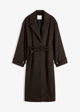 Manteau • marron foncé/noir • Boutique bonprix