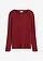 Pull oversize côtelé, Couleur: rouge rubis